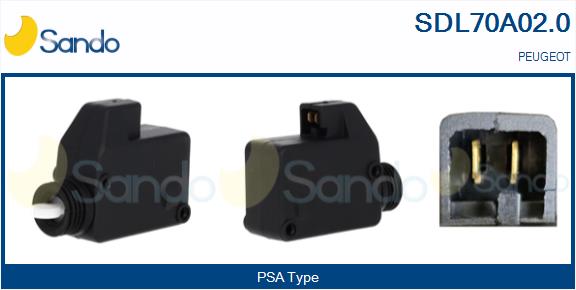 Attuatore, chiusura centralizzata SANDO SDL70A02.0