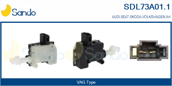 Attuatore, chiusura centralizzata SANDO SDL73A01.1