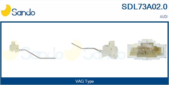 Attuatore, chiusura centralizzata SANDO SDL73A02.0
