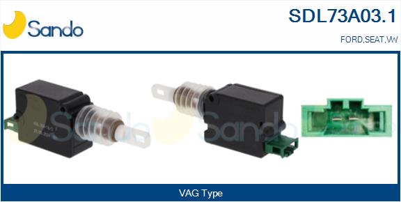 Attuatore, chiusura centralizzata SANDO SDL73A03.1