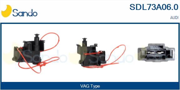 Attuatore, chiusura centralizzata SANDO SDL73A06.0