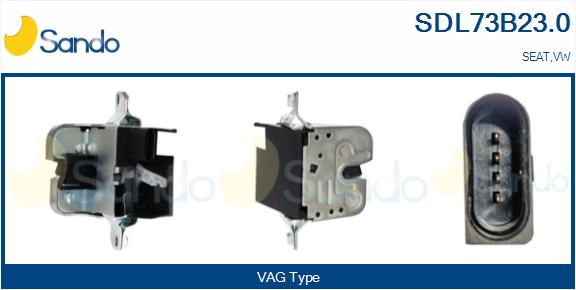 Serratura cofano post. SANDO SDL73B23.0
