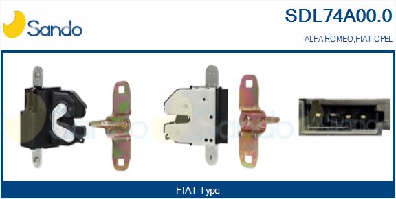 Attuatore, chiusura centralizzata SANDO SDL74A00.0