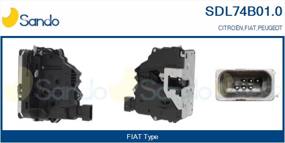 Serratura cofano post. SANDO SDL74B01.0
