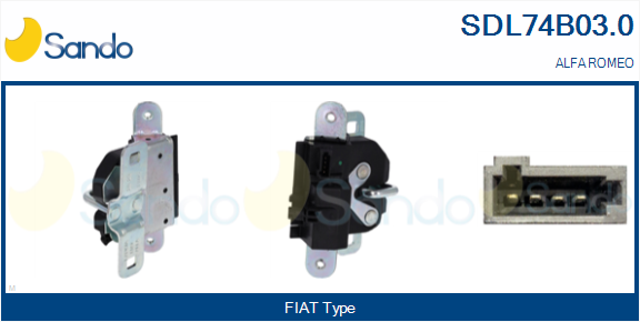 Serratura cofano post. SANDO SDL74B03.0