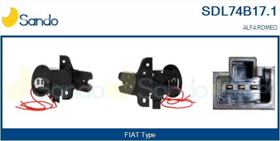 Serratura cofano post. SANDO SDL74B17.1