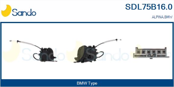 Serratura cofano post. SANDO SDL75B16.0
