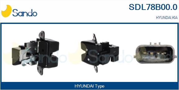 Serratura cofano post. SANDO SDL78B00.0