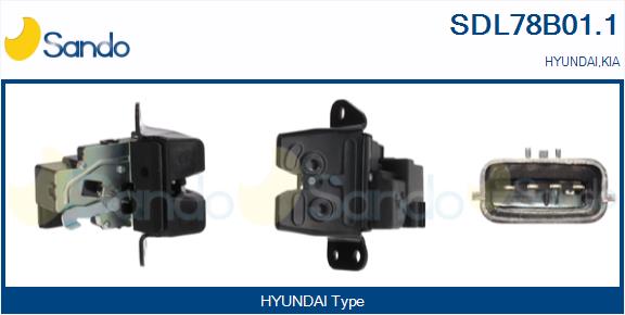 Serratura cofano post. SANDO SDL78B01.1