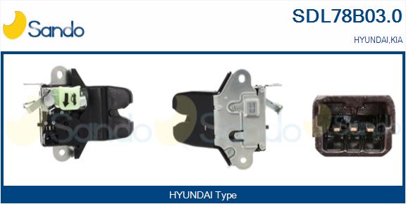 Serratura cofano post. SANDO SDL78B03.0