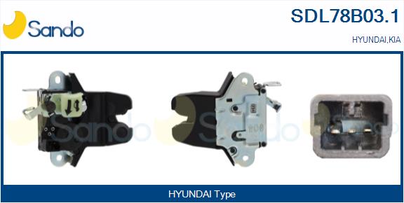 Serratura cofano post. SANDO SDL78B03.1