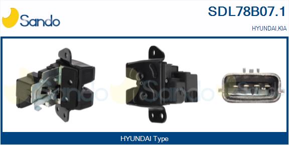 Serratura cofano post. SANDO SDL78B07.1