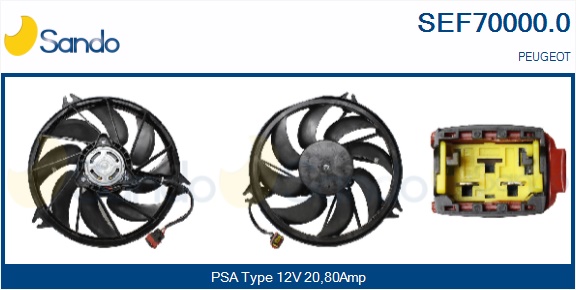 Elettromotore, ventola radiatore SANDO SEF70000.0