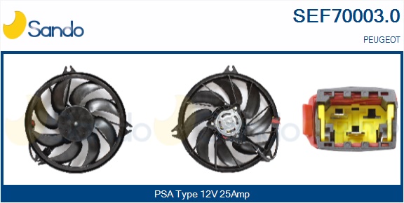 Elettromotore, ventola radiatore SANDO SEF70003.0