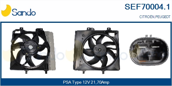 Elettromotore, ventola radiatore SANDO SEF70004.1