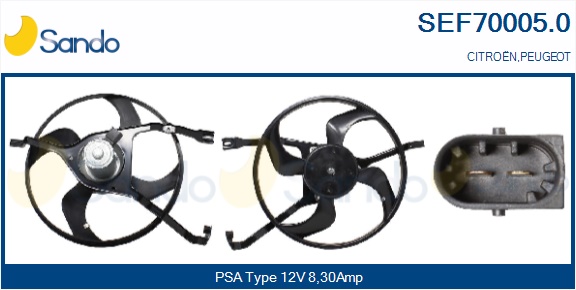 Elettromotore, ventola radiatore SANDO SEF70005.0