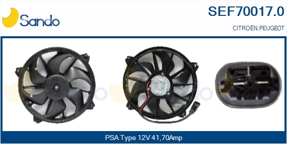 Elettromotore, ventola radiatore SANDO SEF70017.0