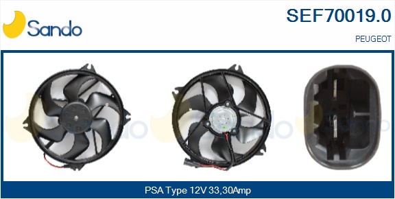Elettromotore, ventola radiatore SANDO SEF70019.0