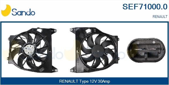 Elettromotore, ventola radiatore SANDO SEF71000.0
