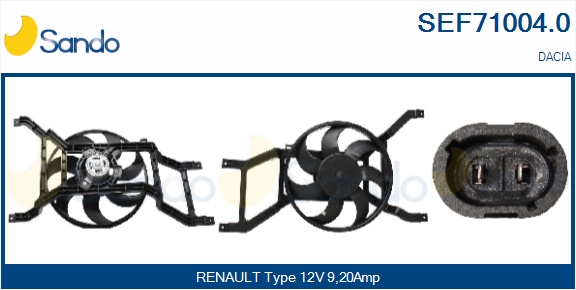 Elettromotore, ventola radiatore SANDO SEF71004.0