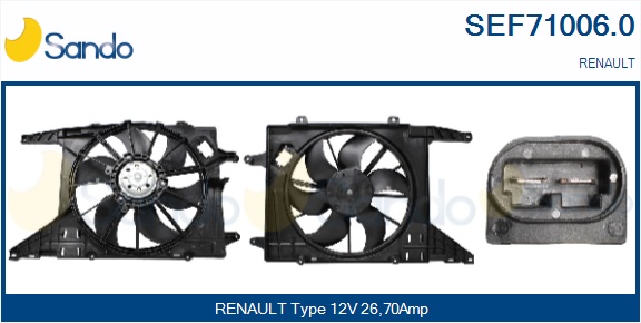 Elettromotore, ventola radiatore SANDO SEF71006.0