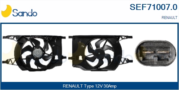 Elettromotore, ventola radiatore SANDO SEF71007.0