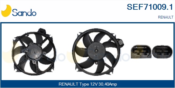 Elettromotore, ventola radiatore SANDO SEF71009.1