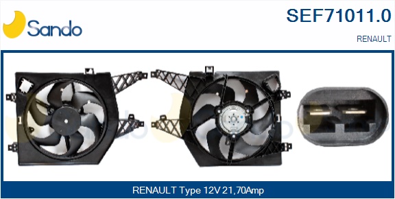 Elettromotore, ventola radiatore SANDO SEF71011.0