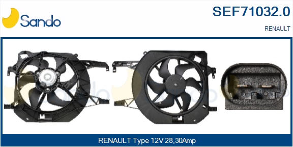 Elettromotore, ventola radiatore SANDO SEF71032.0