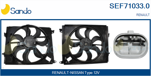 Elettromotore, ventola radiatore SANDO SEF71033.0