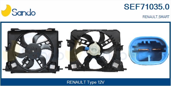 Elettromotore, ventola radiatore SANDO SEF71035.0