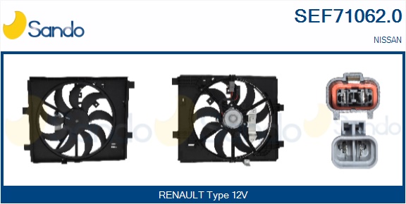 Elettromotore, ventola radiatore SANDO SEF71062.0
