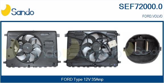 Elettromotore, ventola radiatore SANDO SEF72000.0