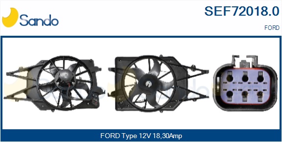 Elettromotore, ventola radiatore SANDO SEF72018.0