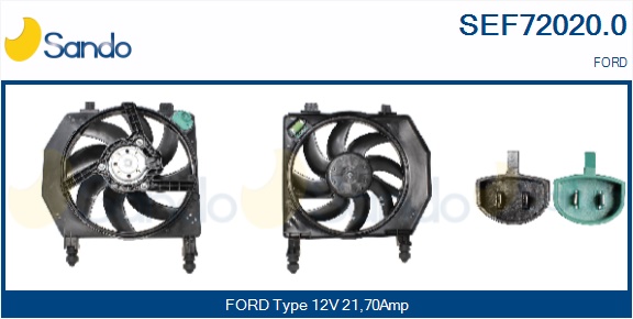Elettromotore, ventola radiatore SANDO SEF72020.0
