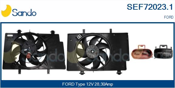 Elettromotore, ventola radiatore SANDO SEF72023.1