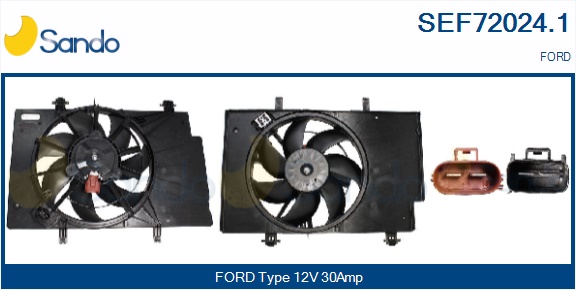 Elettromotore, ventola radiatore SANDO SEF72024.1