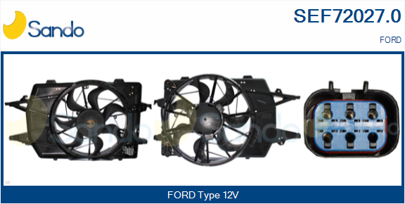 Elettromotore, ventola radiatore SANDO SEF72027.0