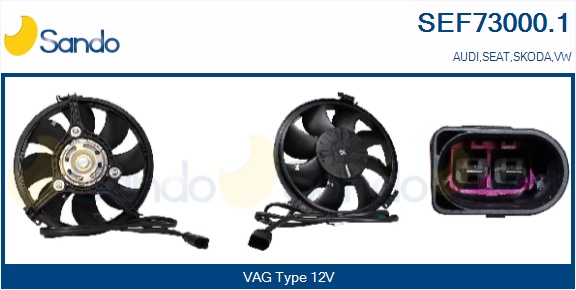 Elettromotore, ventola radiatore SANDO SEF73000.1