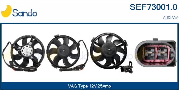 Elettromotore, ventola radiatore SANDO SEF73001.0