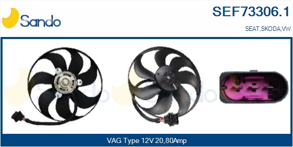 Ventola, raffreddamento motore SANDO SEF73306.1