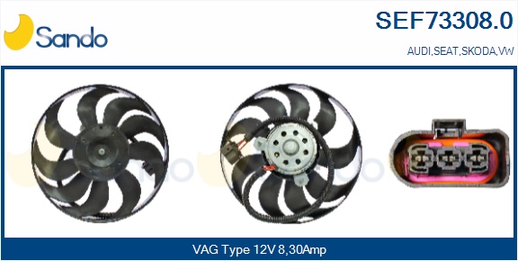 Ventola, raffreddamento motore SANDO SEF73308.0