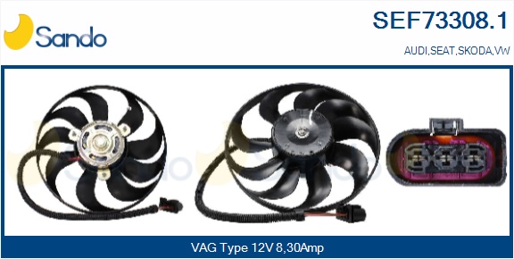 Ventola, raffreddamento motore SANDO SEF73308.1