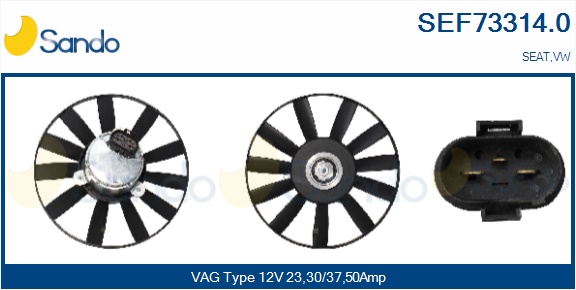 Ventola, raffreddamento motore SANDO SEF73314.0