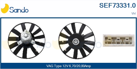 Ventola, raffreddamento motore SANDO SEF73331.0