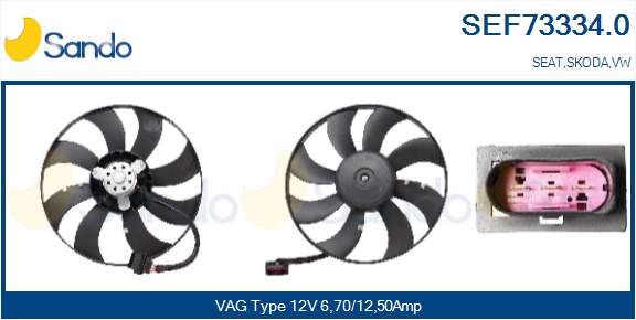 Ventola, raffreddamento motore SANDO SEF73334.0