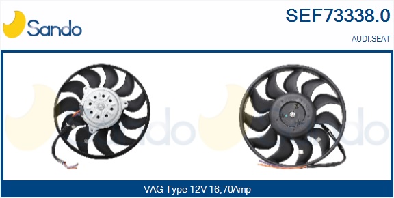 Ventola, raffreddamento motore SANDO SEF73338.0