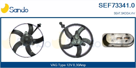 Ventola, raffreddamento motore SANDO SEF73341.0