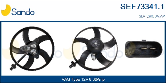 Ventola, raffreddamento motore SANDO SEF73341.1