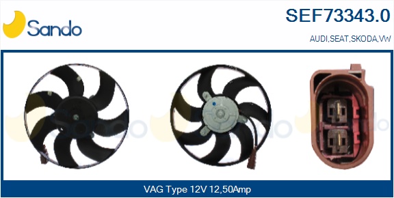 Ventola, raffreddamento motore SANDO SEF73343.0